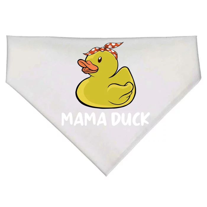 Wo Mama Duck Funny Mom Mothers Day Red Bandana Gift USA-Made Doggie Bandana