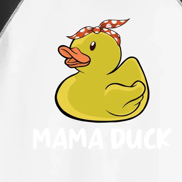 Wo Mama Duck Funny Mom Mothers Day Red Bandana Gift Toddler Fine Jersey T-Shirt