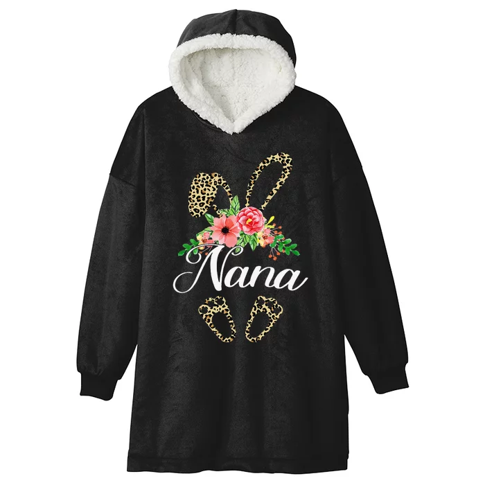 Womens Mother's Day Easter Gifts Flower Nana Leopard Bunny Hooded Wearable Blanket