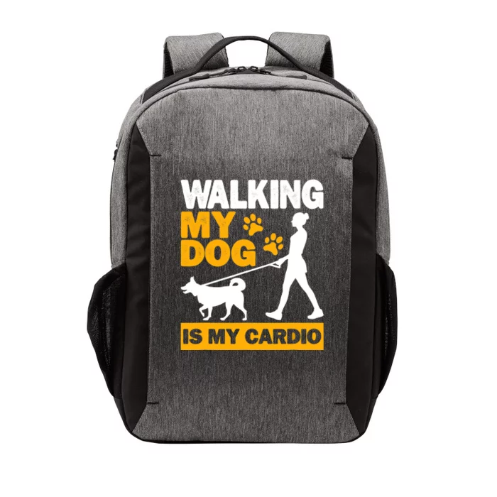 Walking My Dog Is My Cardio, Trekking, Funny Dog Walking Vector Backpack