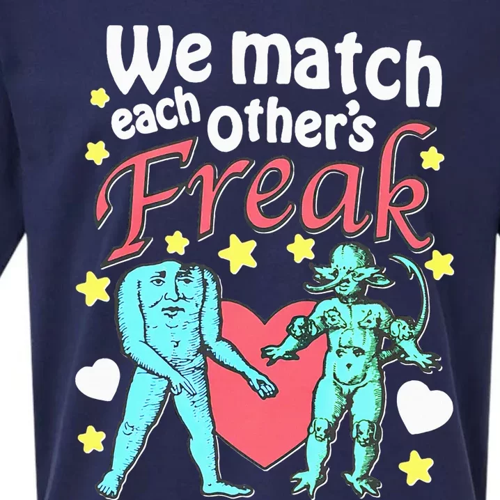 We Match Each OtherS Freak Sueded Cloud Jersey T-Shirt