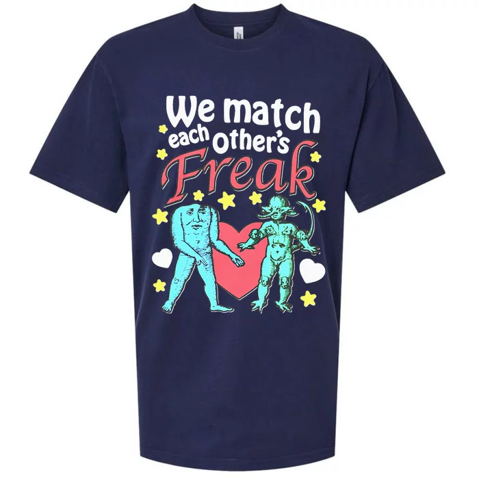 We Match Each OtherS Freak Sueded Cloud Jersey T-Shirt