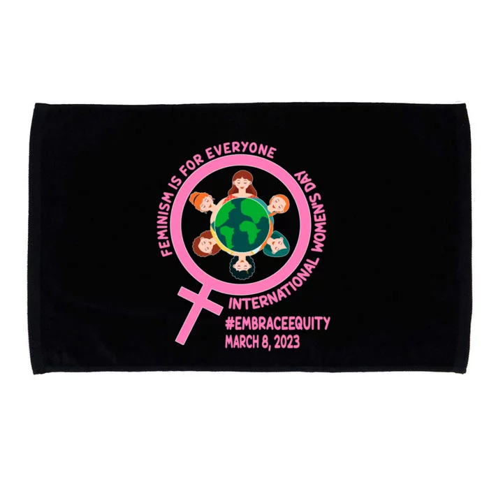 Wo's Month Embrace Equity Feminism Gift Microfiber Hand Towel