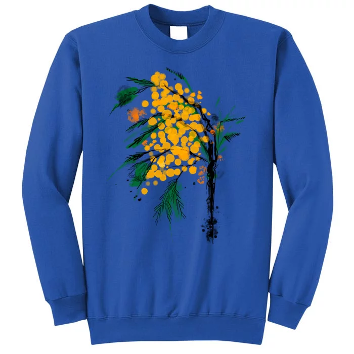 Watercolor Mimosa Flower Meaningful Gift Sweatshirt