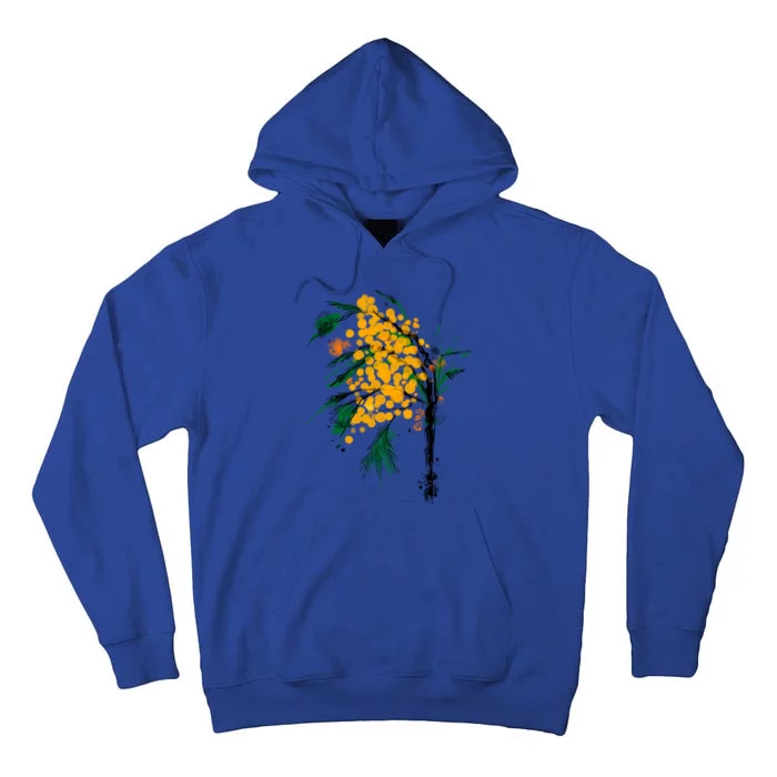 Watercolor Mimosa Flower Meaningful Gift Tall Hoodie