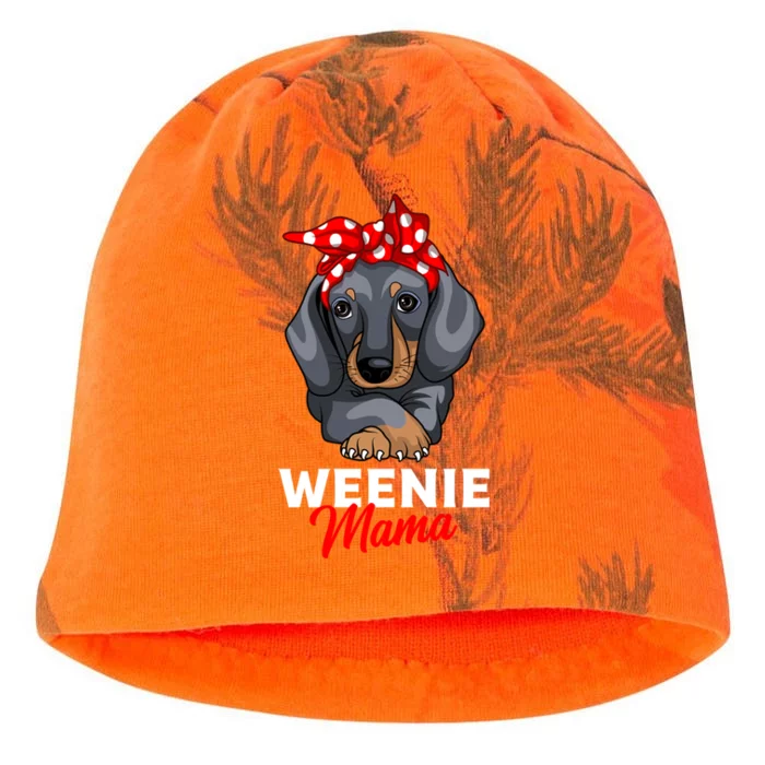 Weenie Mama Funny Dachshund Lover Weiner Dog Gift Kati - Camo Knit Beanie