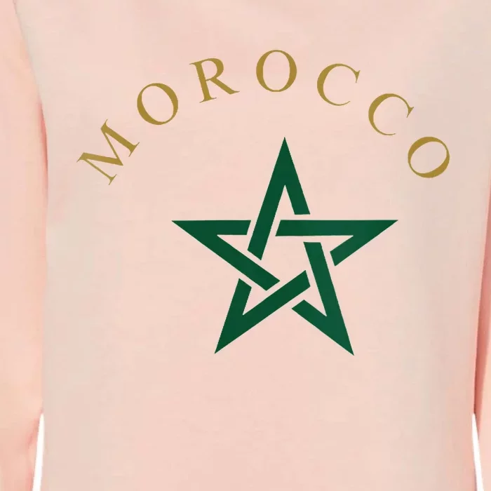 Wo Morocco Flag Design Apparel Design Womens California Wash Sweatshirt