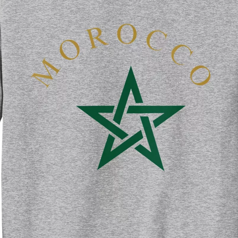 Wo Morocco Flag Design Apparel Design Tall Sweatshirt