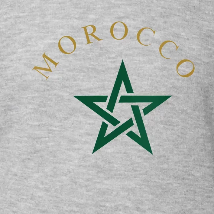 Wo Morocco Flag Design Apparel Design Toddler Sweatshirt