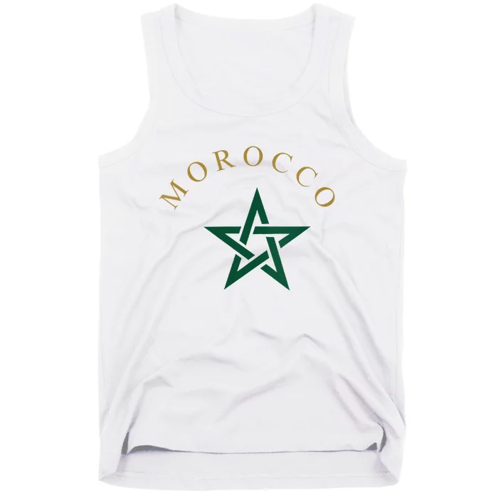 Wo Morocco Flag Design Apparel Design Tank Top