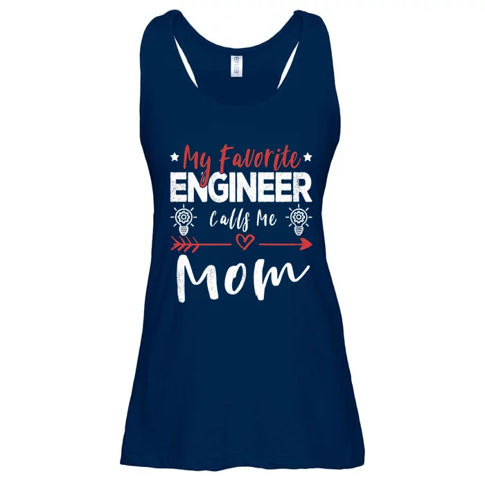 Wo My Favorite Engineer Calls Me Mom Engineer Mom Ladies Essential Flowy Tank