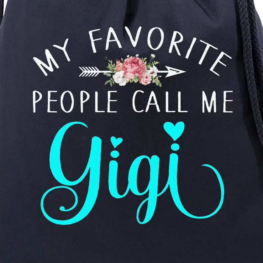 Womens My Favorite Nurse Call Me Gigi Nurses Grandma Mothers Day Drawstring Bag