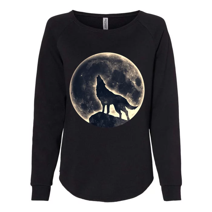 Wolf Moon Fantasy Wild Dog Wolves Womens California Wash Sweatshirt