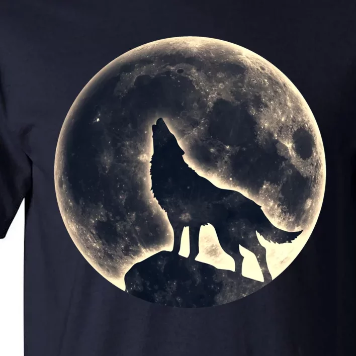 Wolf Moon Fantasy Wild Dog Wolves Tall T-Shirt