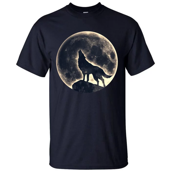 Wolf Moon Fantasy Wild Dog Wolves Tall T-Shirt