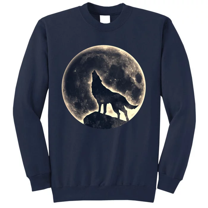 Wolf Moon Fantasy Wild Dog Wolves Tall Sweatshirt