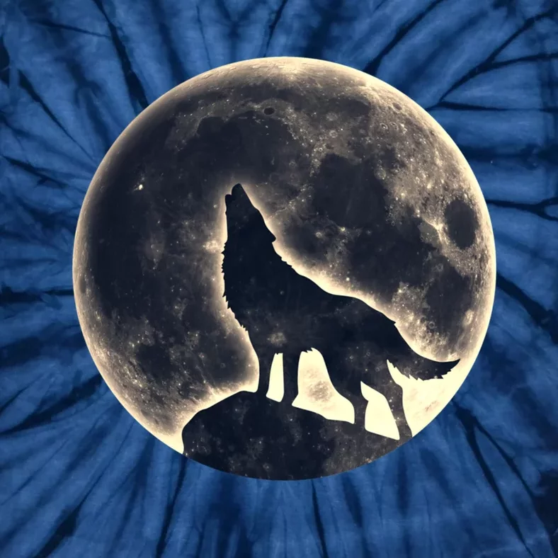 Wolf Moon Fantasy Wild Dog Wolves Tie-Dye T-Shirt