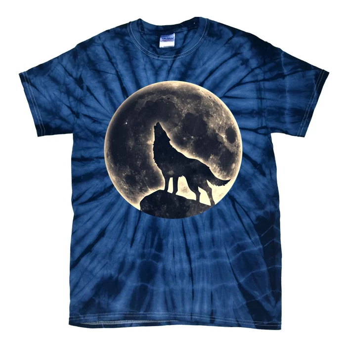 Wolf Moon Fantasy Wild Dog Wolves Tie-Dye T-Shirt