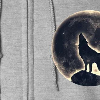 Wolf Moon Fantasy Wild Dog Wolves Full Zip Hoodie