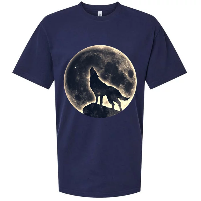 Wolf Moon Fantasy Wild Dog Wolves Sueded Cloud Jersey T-Shirt