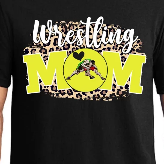 Wrestling Mom Funny Mother's Day For Mom Game Day Outfit Cute Gift Pajama Set