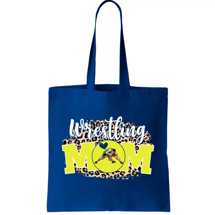 Wrestling Mom Funny Mother's Day For Mom Game Day Outfit Cute Gift Tote Bag