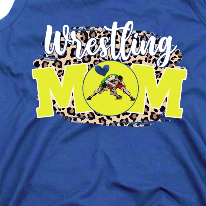 Wrestling Mom Funny Mother's Day For Mom Game Day Outfit Cute Gift Tank Top