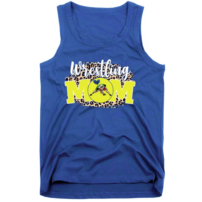 Wrestling Mom Funny Mother's Day For Mom Game Day Outfit Cute Gift Tank Top