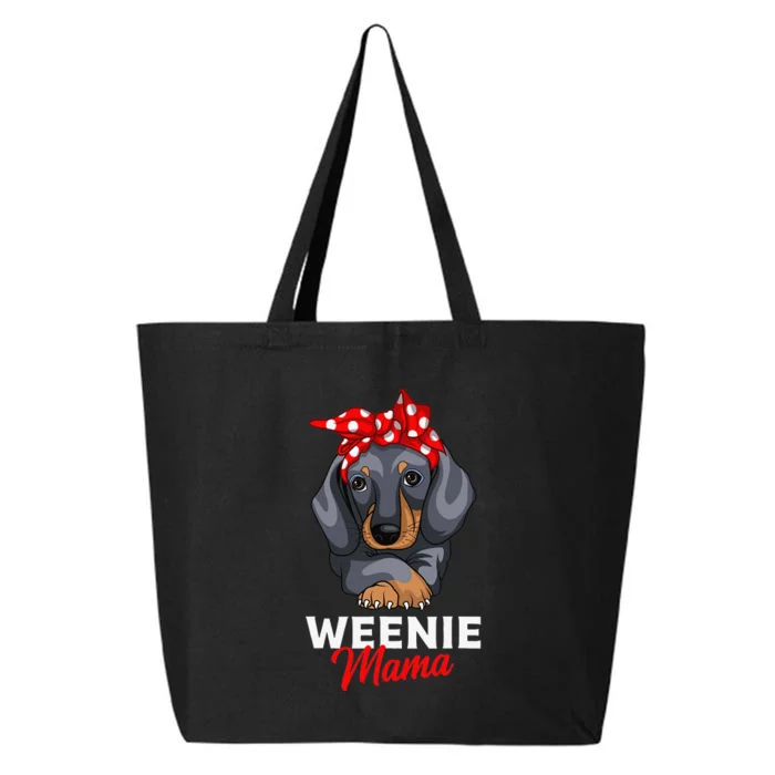 Weenie Mama Funny Dachshund Lover 25L Jumbo Tote