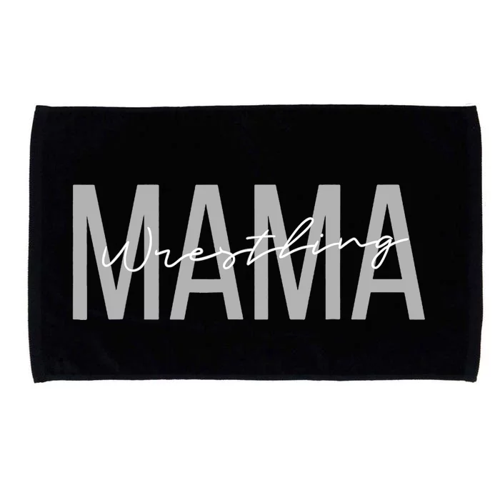 Wrestling Mom for Wo Funny Mama Wrestle Wrestler Microfiber Hand Towel