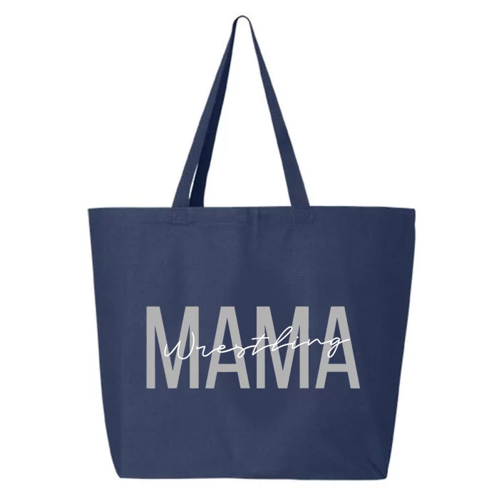 Wrestling Mom for Wo Funny Mama Wrestle Wrestler 25L Jumbo Tote