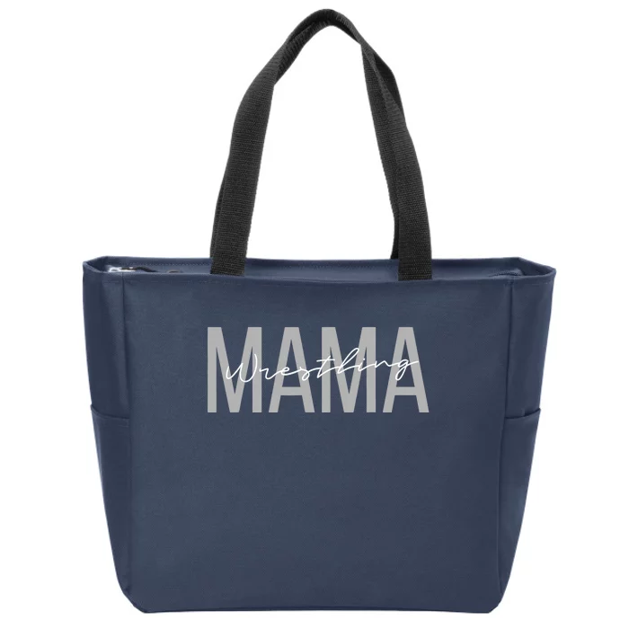 Wrestling Mom for Wo Funny Mama Wrestle Wrestler Zip Tote Bag