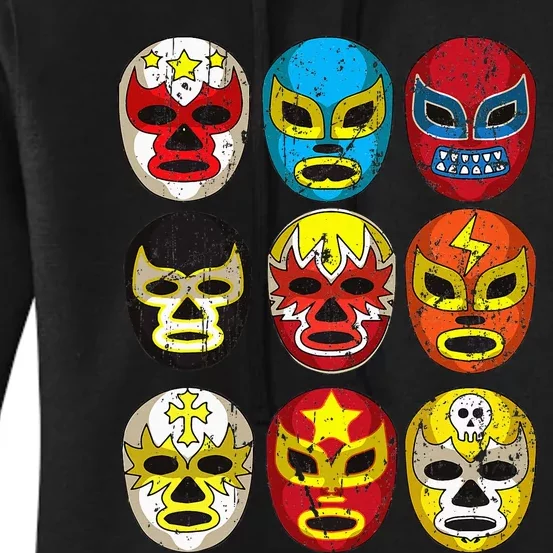 Wrestlers Masks Funny Women's Pullover Hoodie