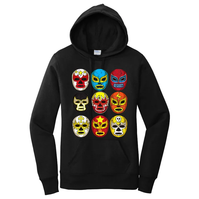 Wrestlers Masks Funny Women's Pullover Hoodie