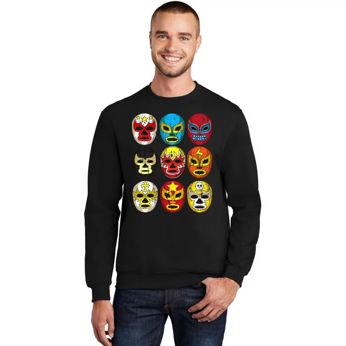 Wrestlers Masks Funny Tall Sweatshirt