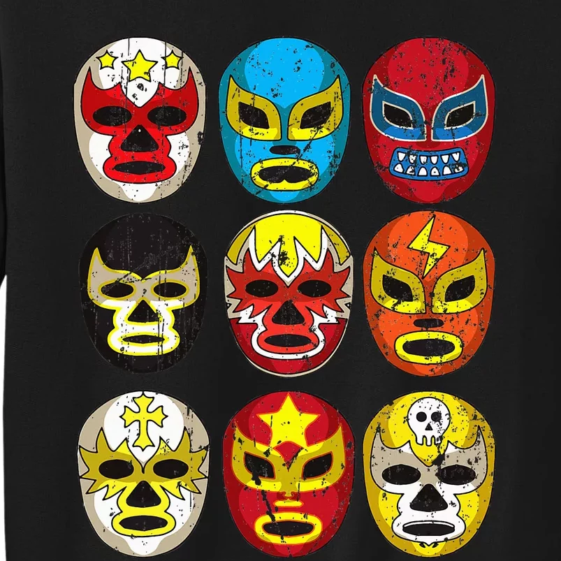 Wrestlers Masks Funny Tall Sweatshirt