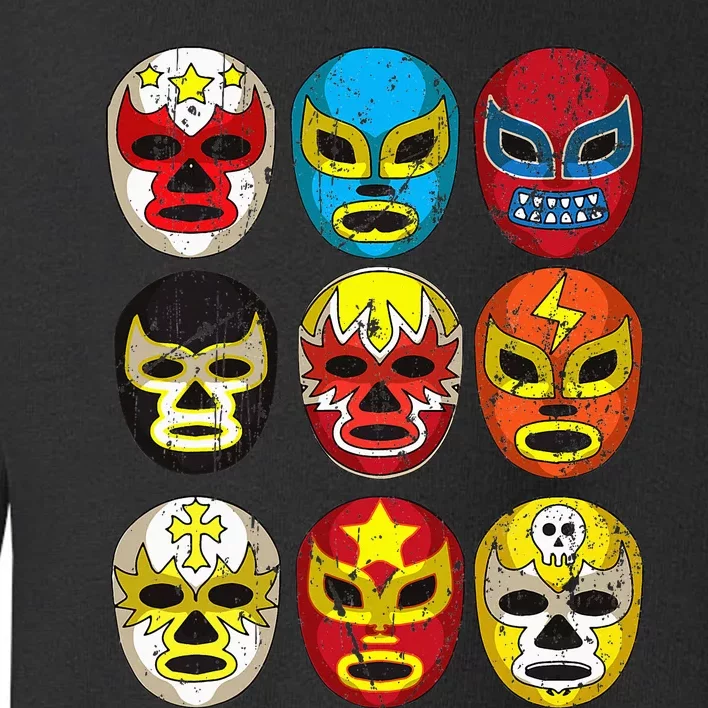 Wrestlers Masks Funny Toddler Sweatshirt