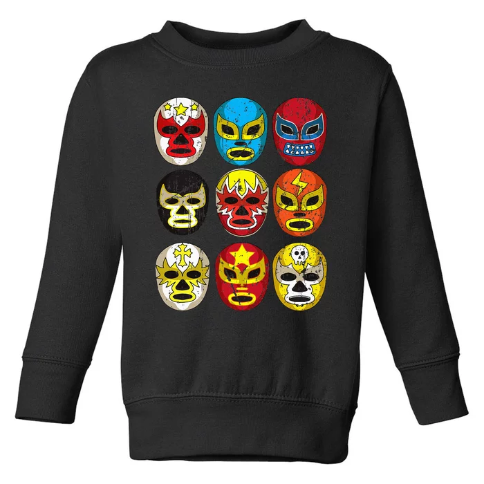 Wrestlers Masks Funny Toddler Sweatshirt