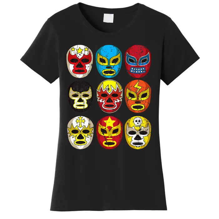 Wrestlers Masks Funny Women's T-Shirt