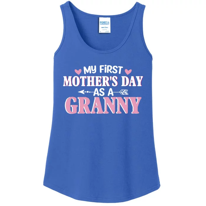 Wo's My First Mother's Day As A Granny Mother's Day Funny Gift Ladies Essential Tank