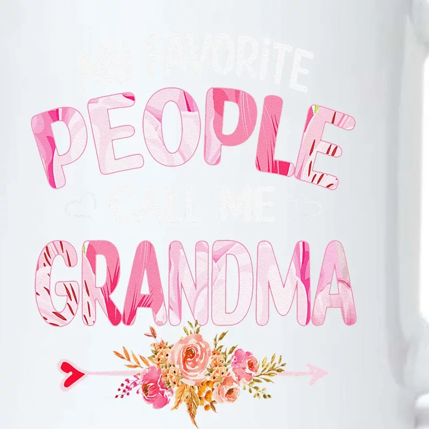 Womens My Favorite People Call Me Grandma Mother's Day Grandma Gift Black Color Changing Mug