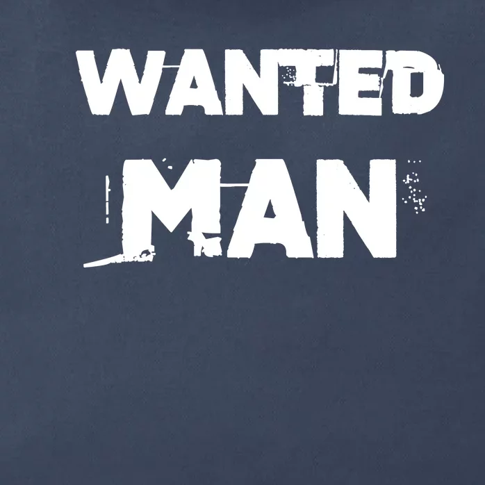 Wanted Man Funny Meme Zip Tote Bag