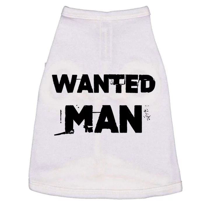 Wanted Man Funny Meme Doggie Tank