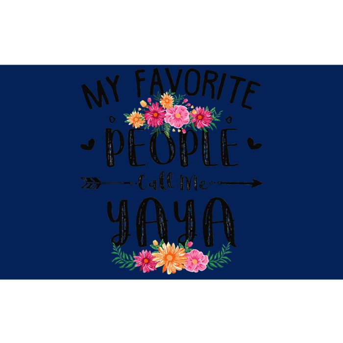 Womens My Favorite People Call Me Yaya Tee Mother's Day Gift Bumper Sticker