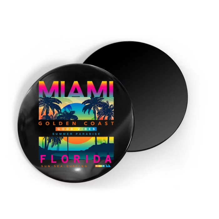 Wear Miami Florida Miami Colorful Sunrise Magnet