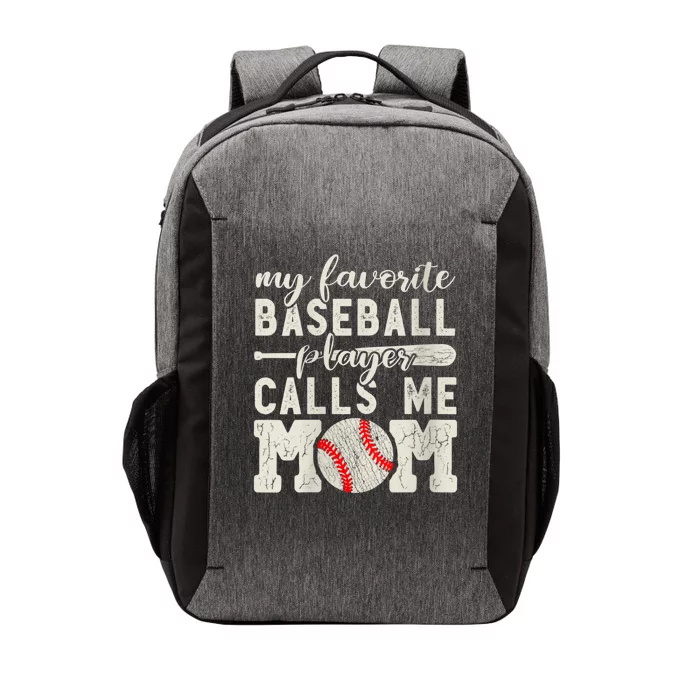 Womens My Favorite Baseball Player Calls Me Mom Cheer Mother Vector Backpack