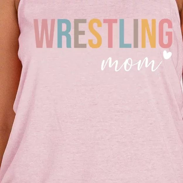 Wrestling Mom Gift Women's Knotted Racerback Tank