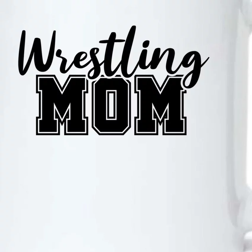 Wrestling Mom Gift Black Color Changing Mug