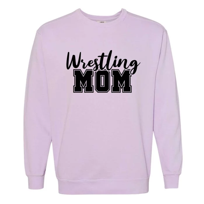 Wrestling Mom Gift Garment-Dyed Sweatshirt