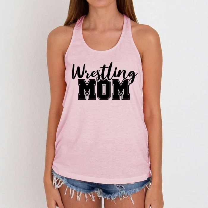 Wrestling Mom Gift Women's Knotted Racerback Tank